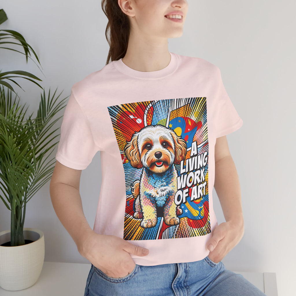 Maltipoo T Shirt | Living Work of Art Collection | Pop Art