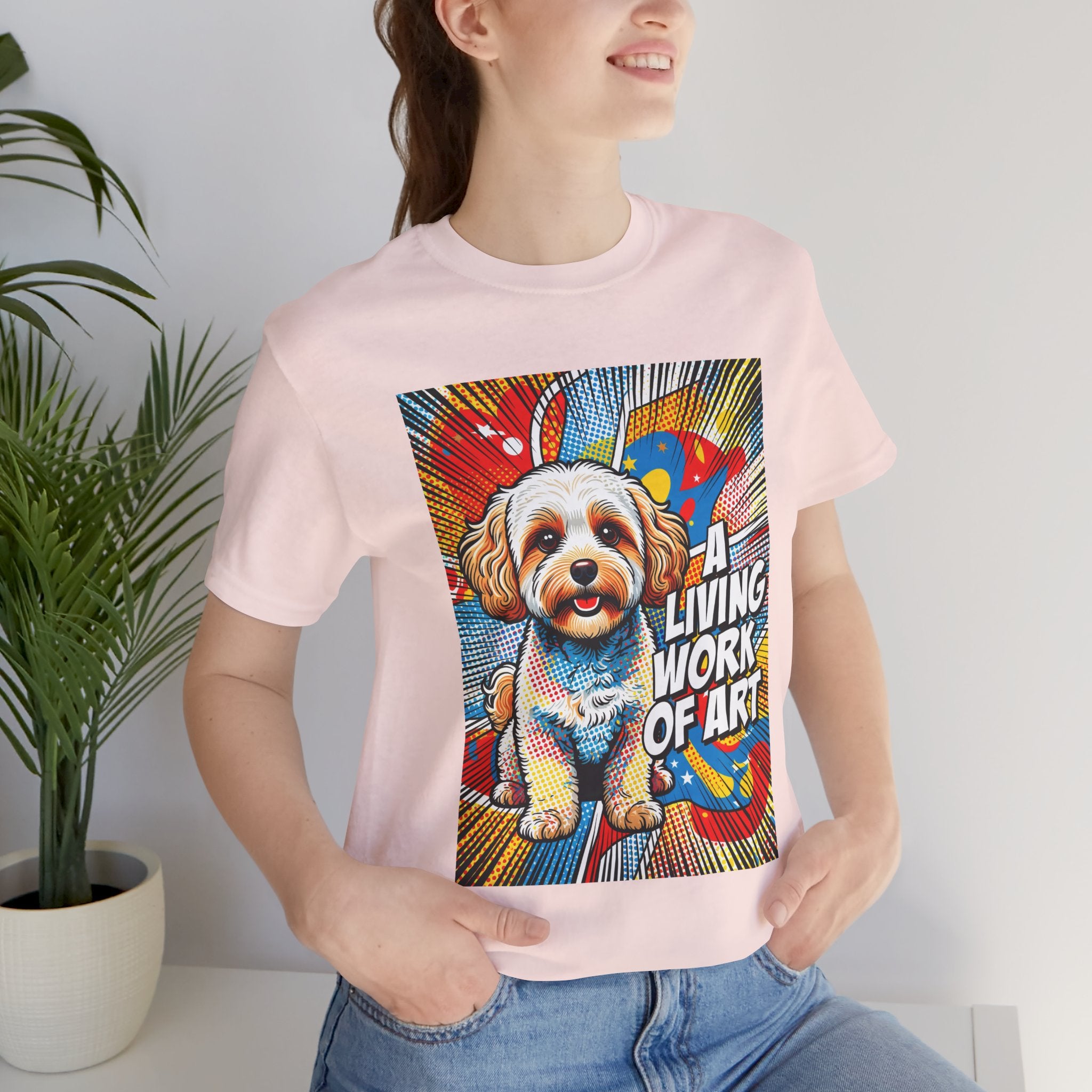 Maltipoo T Shirt | Living Work of Art Collection | Pop Art