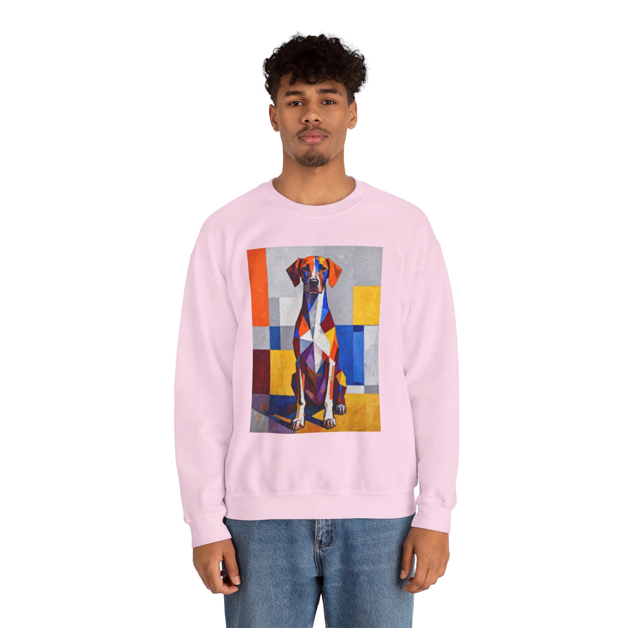 German Shorthaired Pointer Sweatshirt | Living Work of Art Collection | Cubist Style