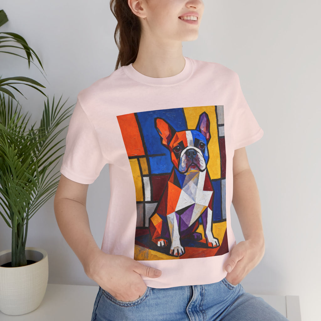 French Bulldog T Shirt | Living Work of Art Collection | Cubist Style