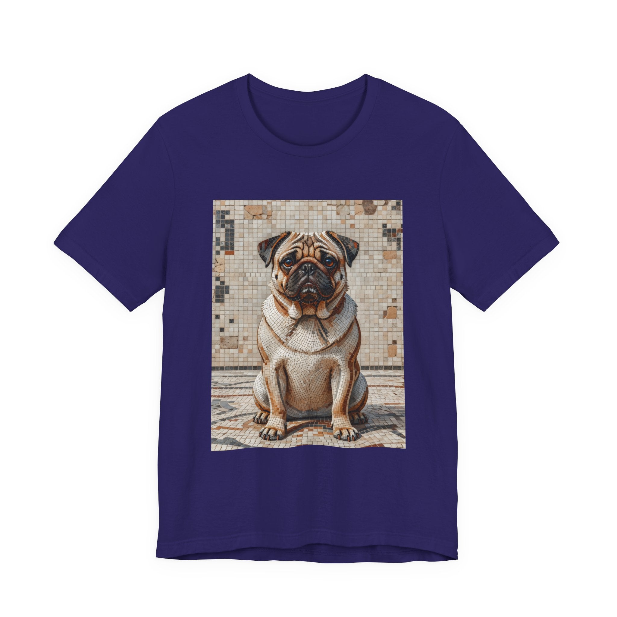 Pug T Shirt | Living Work of Art Collection | Mosaic Style