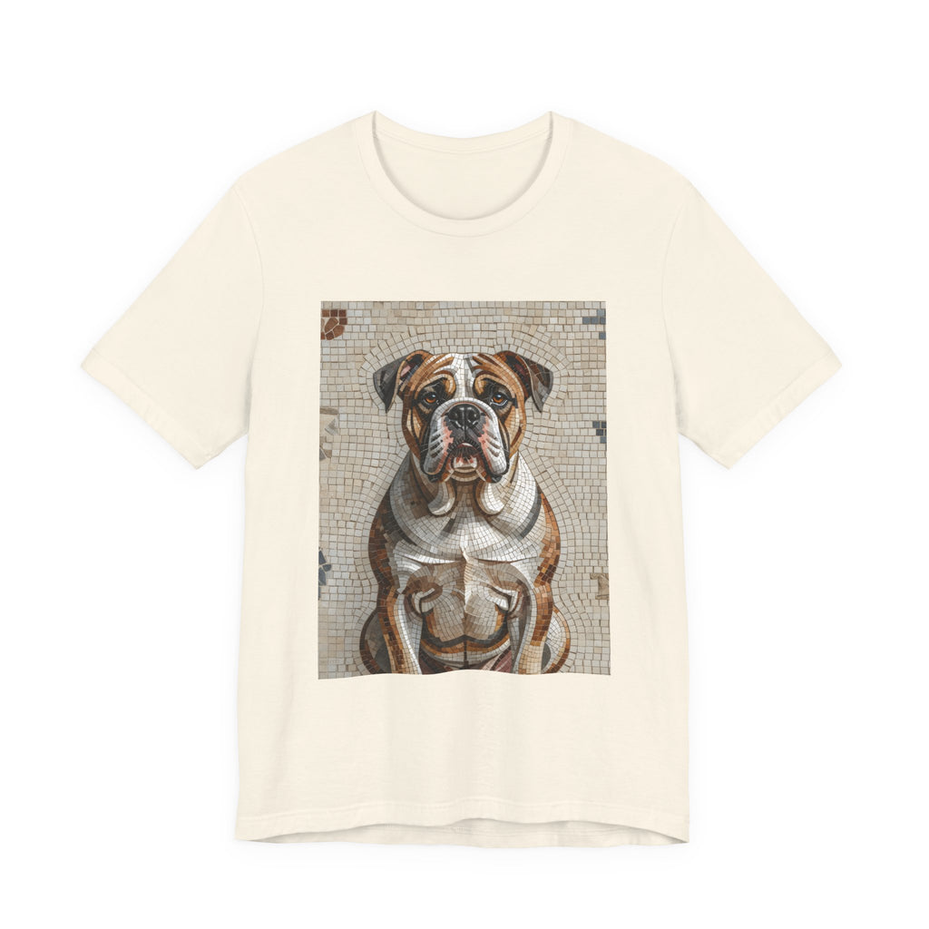 Bulldog T Shirt | Living Work of Art Collection | Mosaic Style