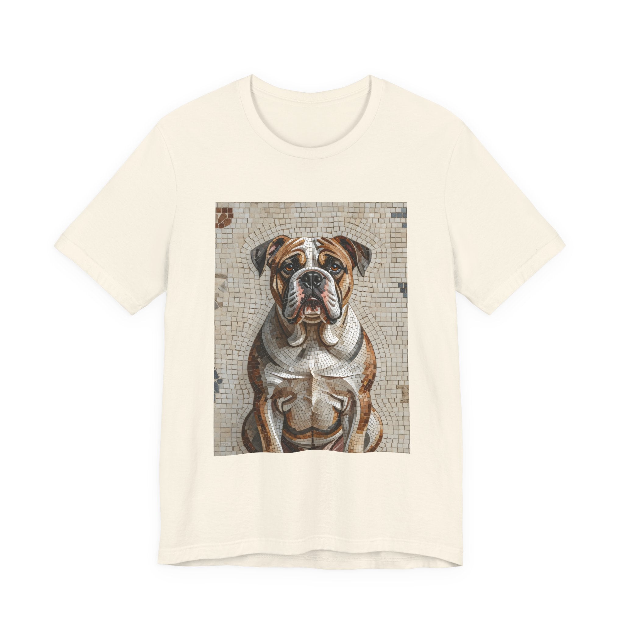 Bulldog T Shirt | Living Work of Art Collection | Mosaic Style