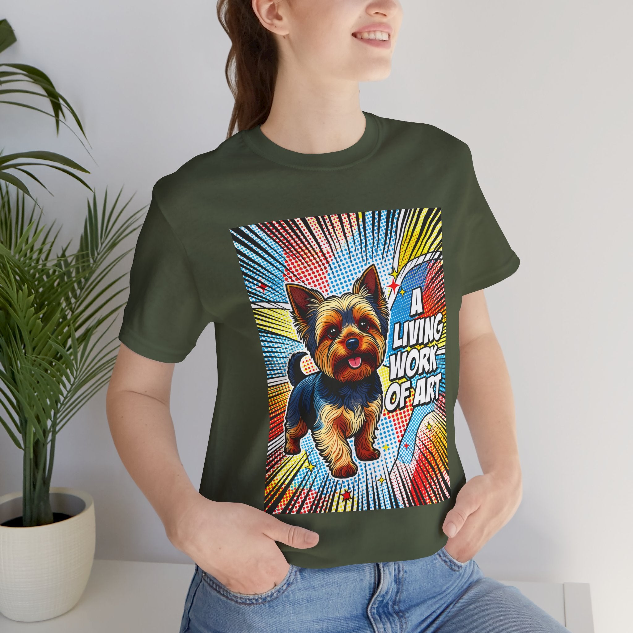 Yorkshire Terrier T Shirt | Living Work of Art Collection | Pop Art