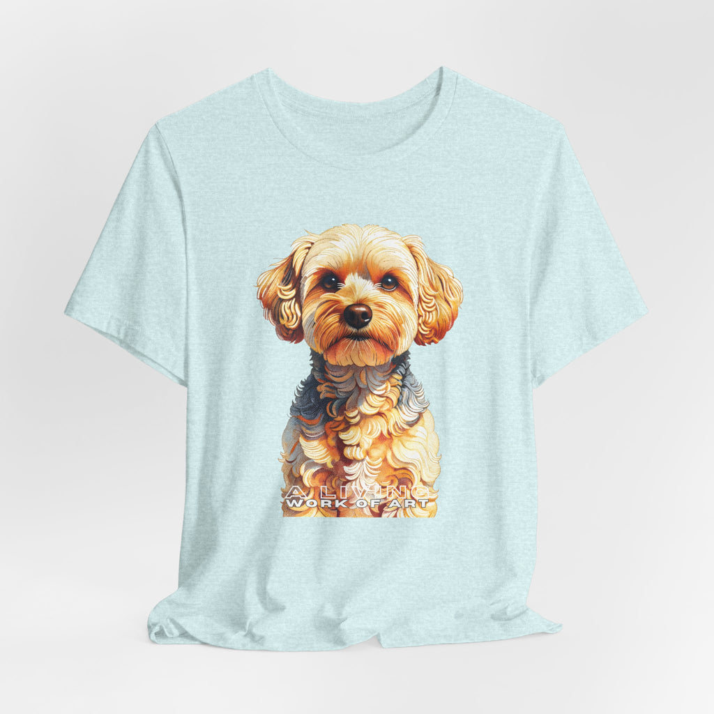 Yorkipoo T Shirt | Living Work of Art Collection | Pointillism Style