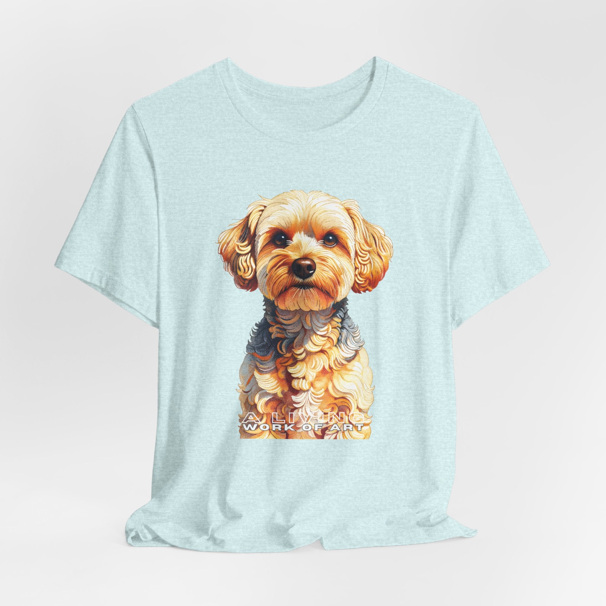 Yorkipoo T Shirt | Living Work of Art Collection | Pointillism Style