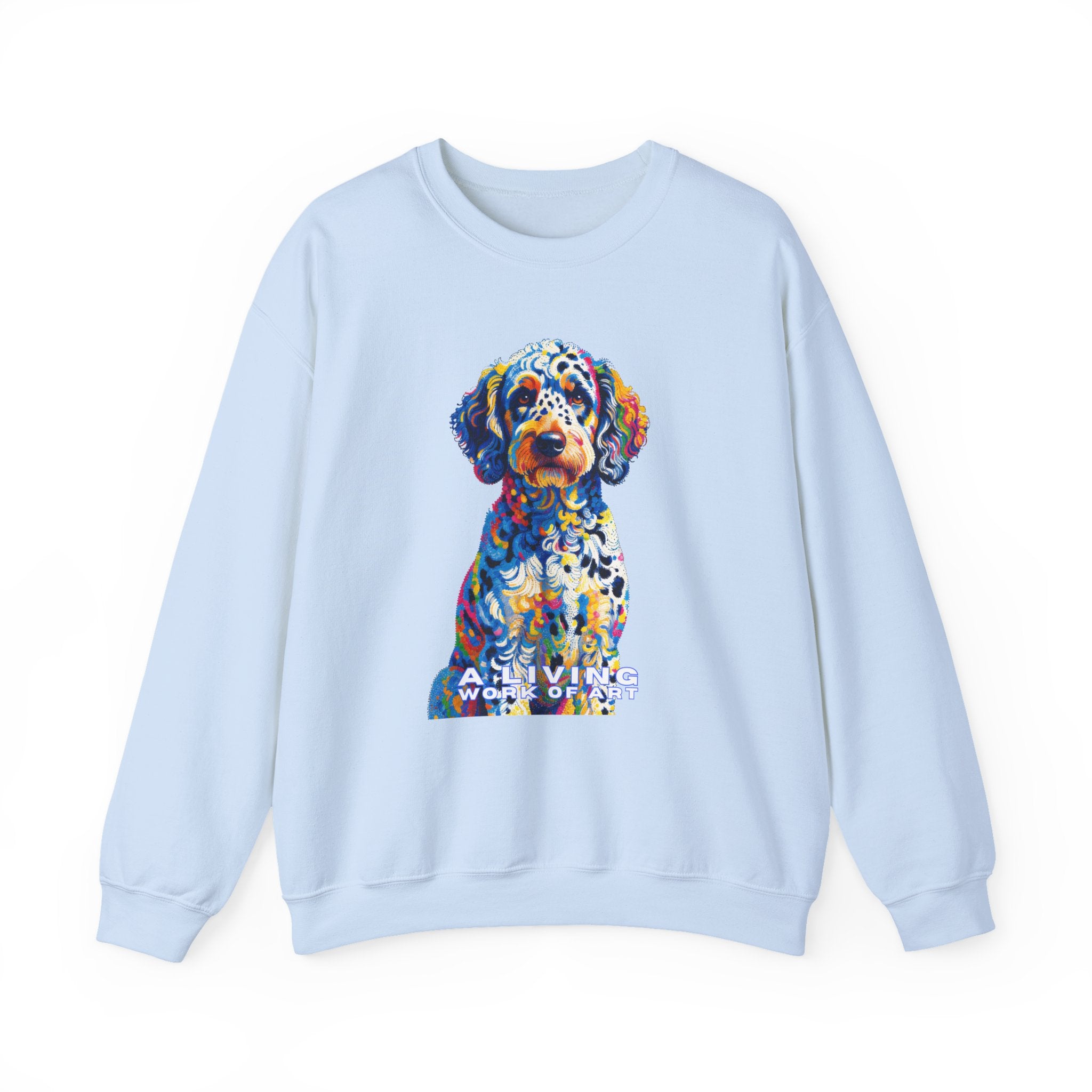 Labradoodle Sweatshirt | Living Work of Art Collection | Pointillism Style
