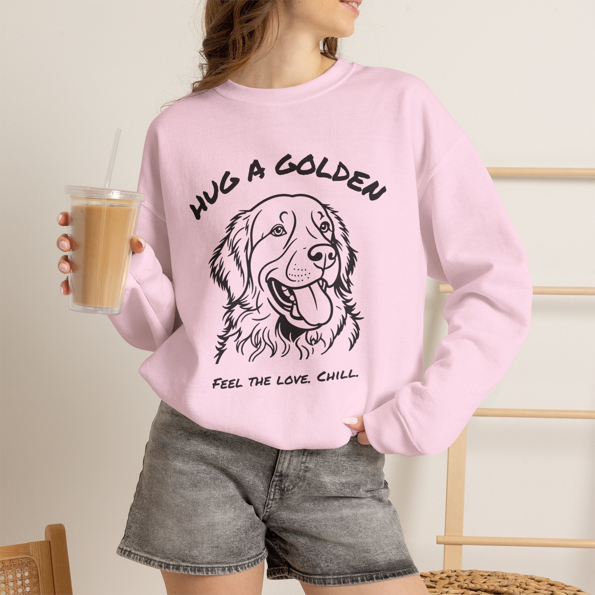 Golden Retriever Sweatshirt | Hug A Golden