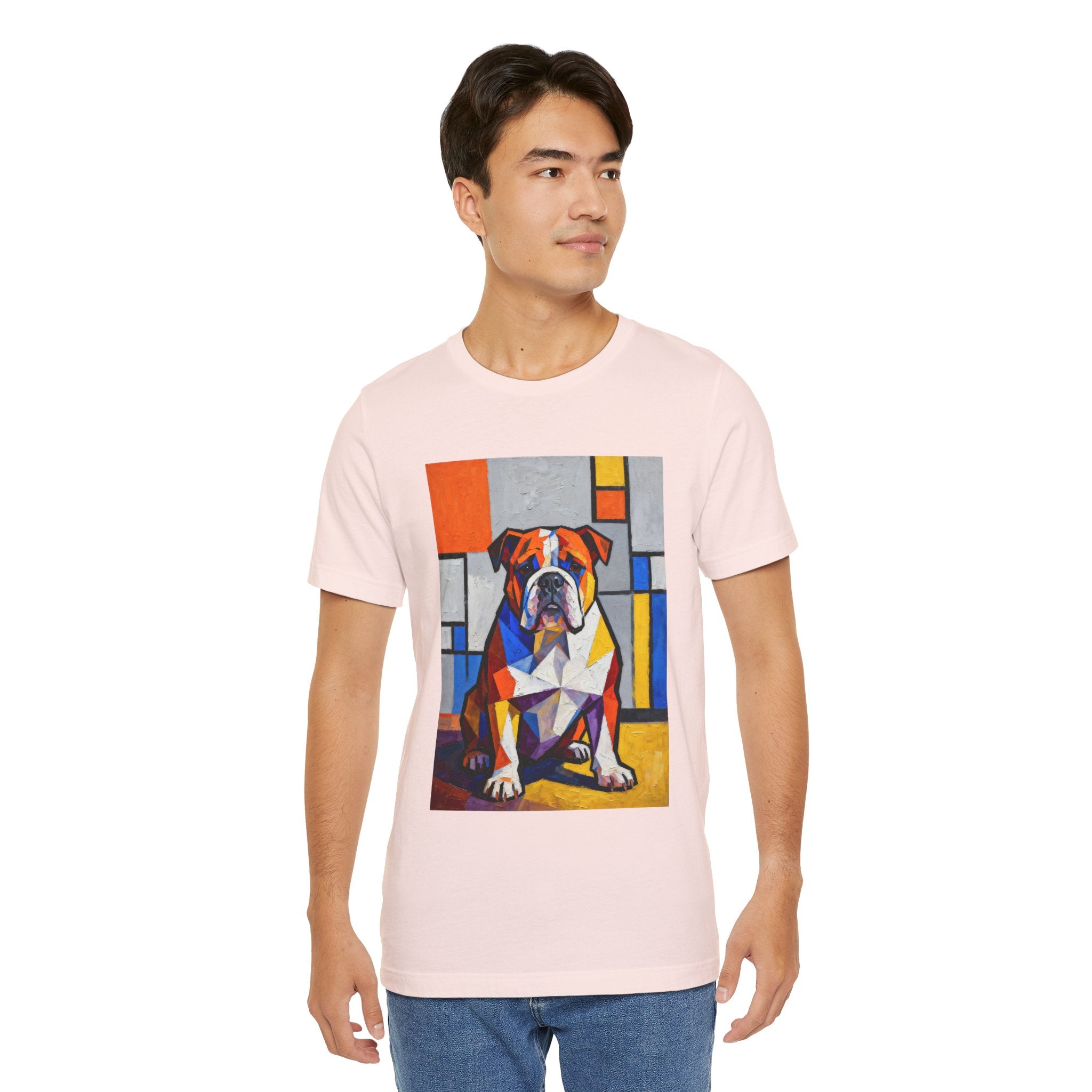 Bulldog T Shirt | Living Work of Art Collection | Cubist Style