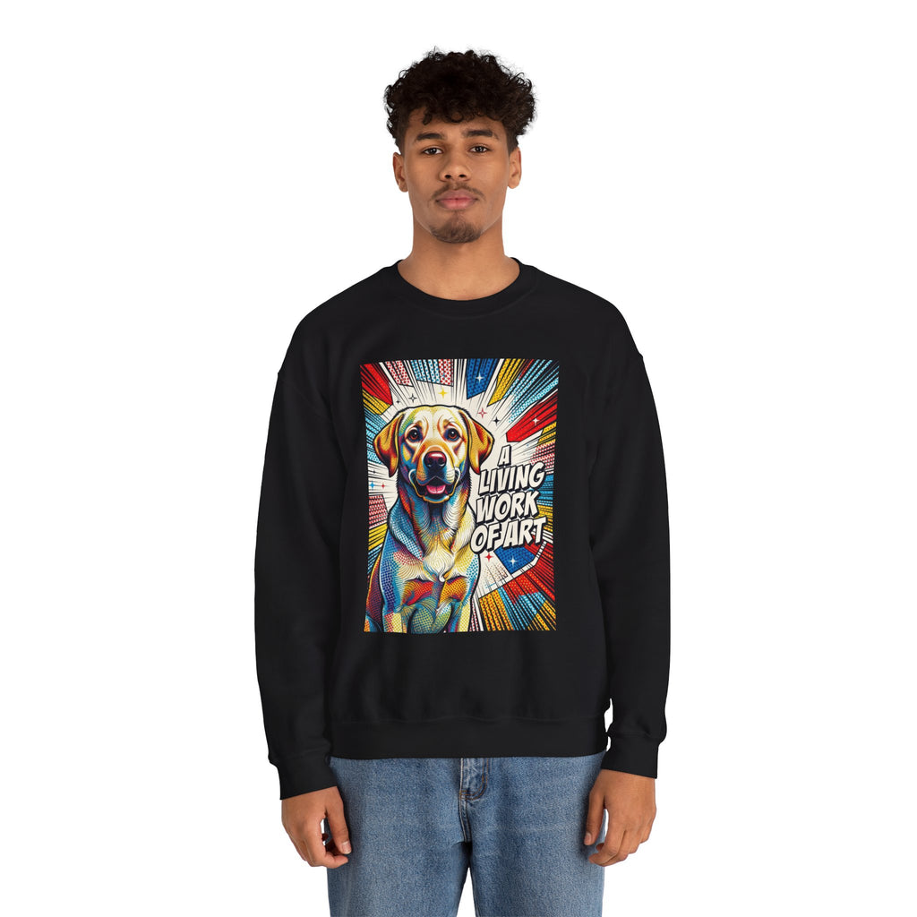 Labrador Retriever Sweatshirt | Living Work of Art Collection | Pop Art