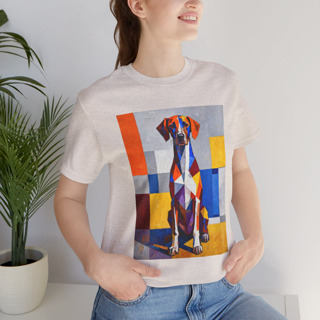 German Shorthaired Pointer T Shirt | Living Work of Art Collection | Cubist Style