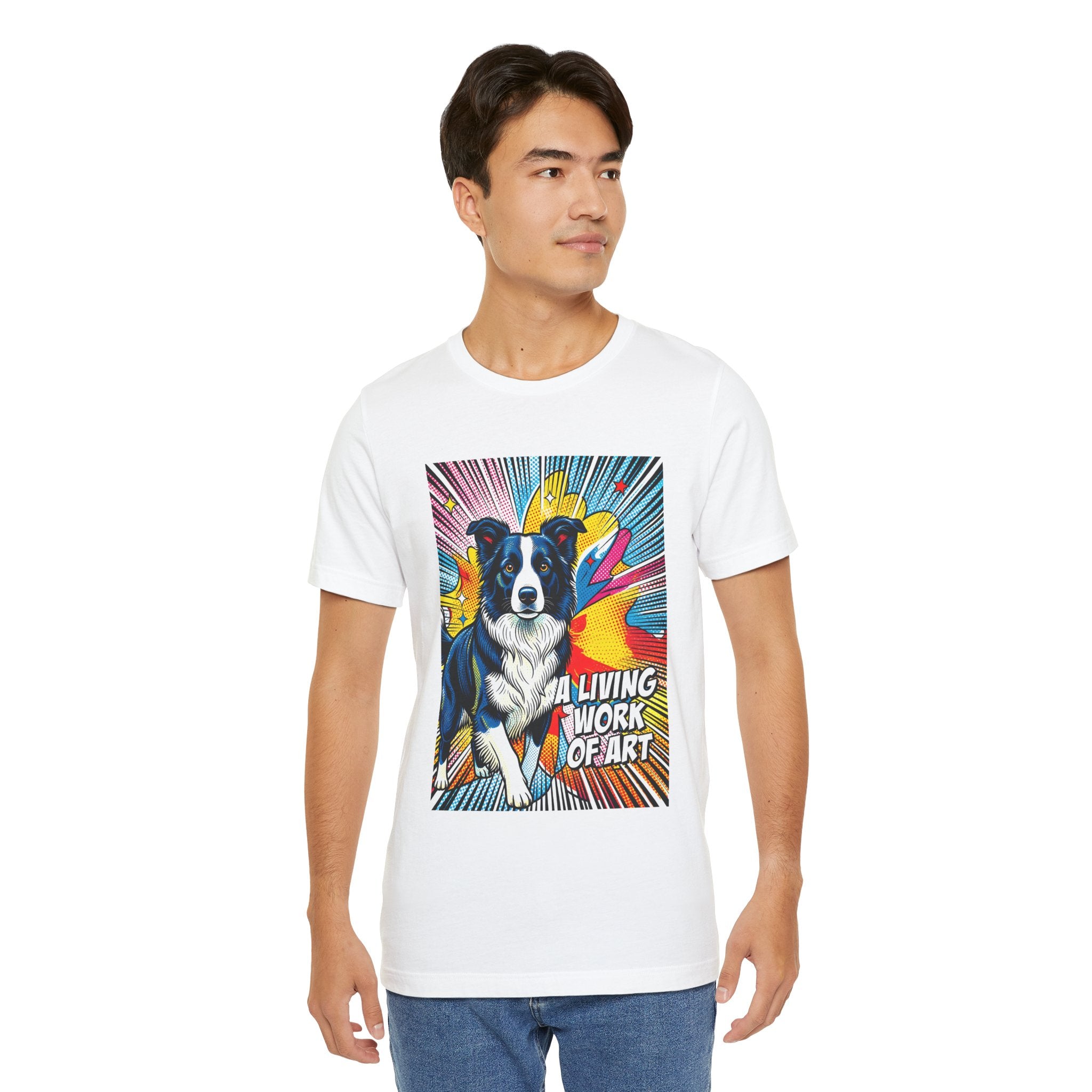 Border Collie T Shirt | Living Work of Art Collection | Pop Art