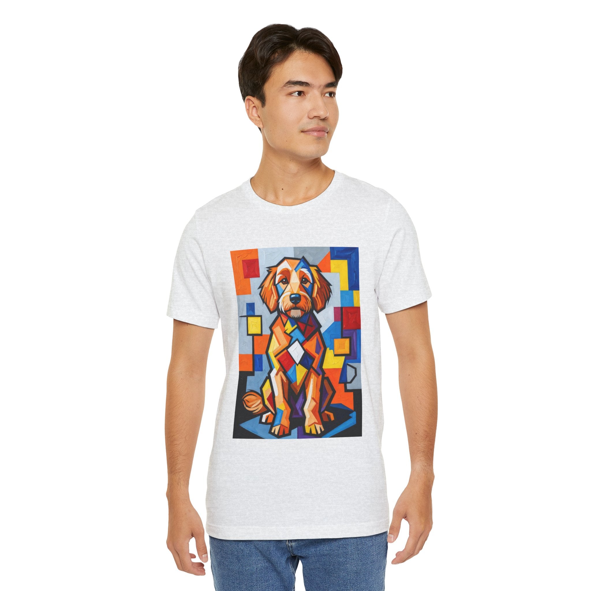 Goldendoodle T Shirt | Living Work of Art Collection | Cubist Style