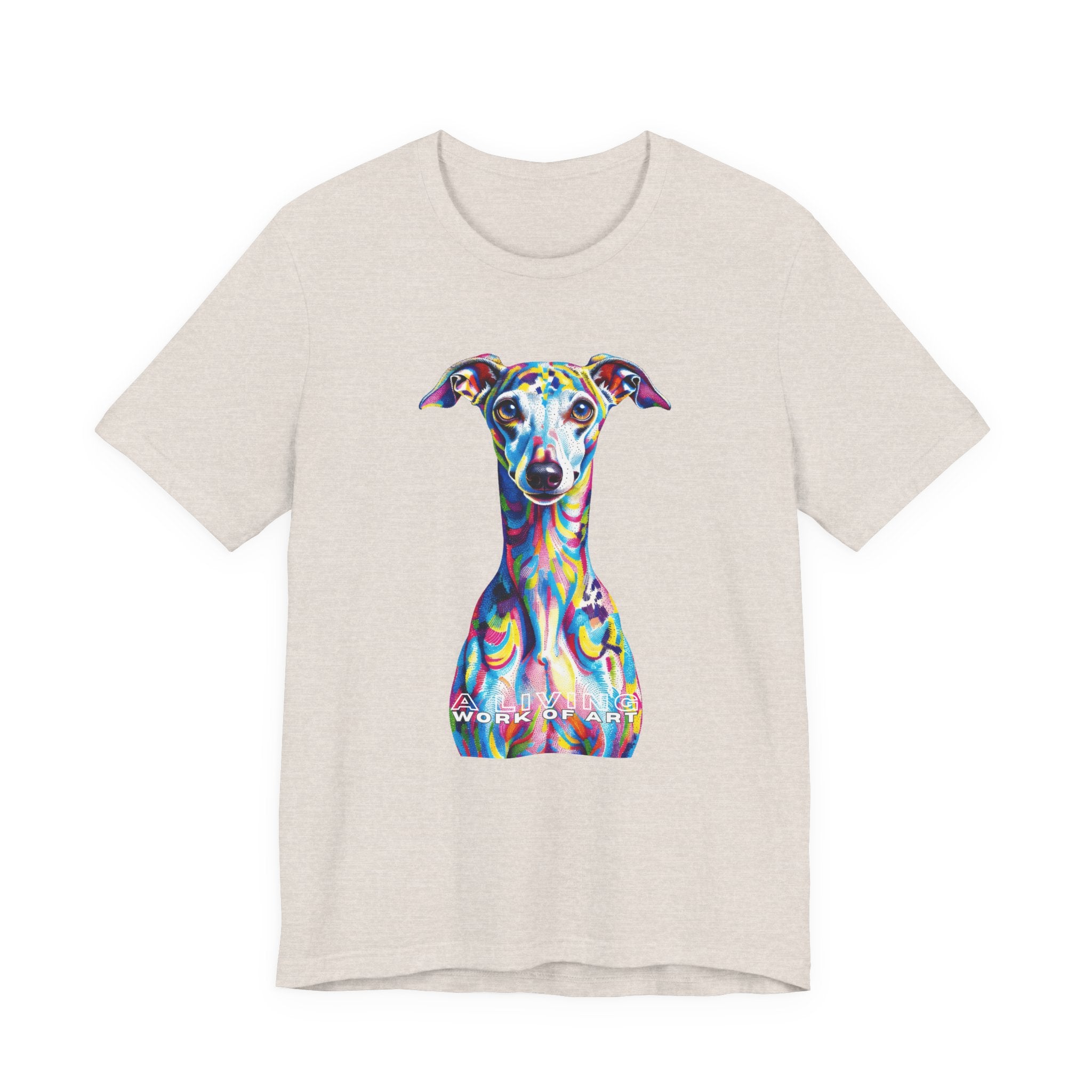 Italian Greyhound T Shirt | Living Work of Art Collection | Pointillism Style