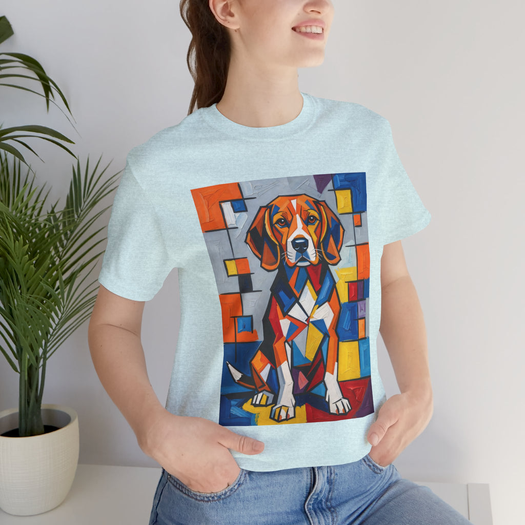 Beagle T Shirt | Living Work of Art Collection | Cubist Style