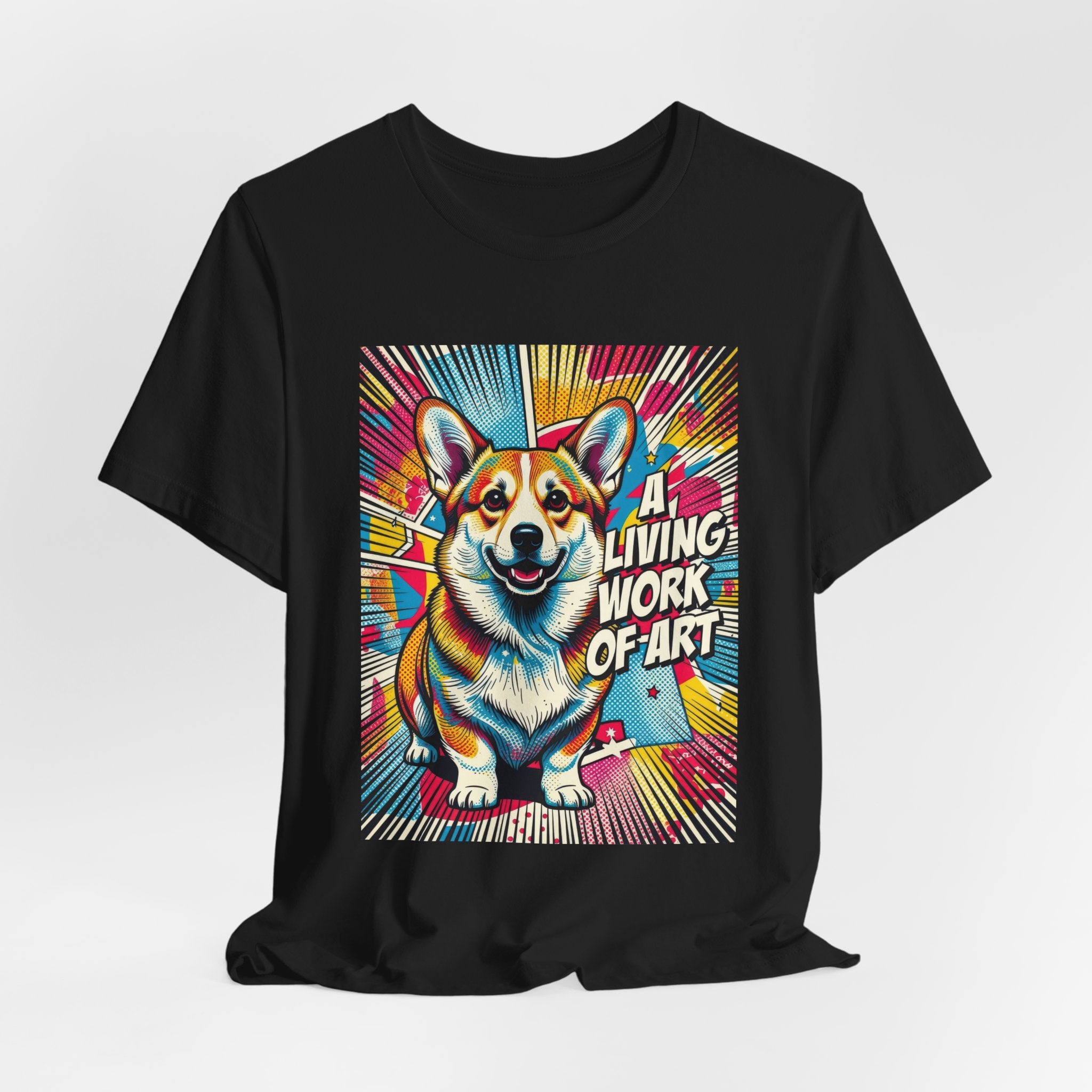 Corgi T Shirt | Living Work of Art Collection | Pop Art