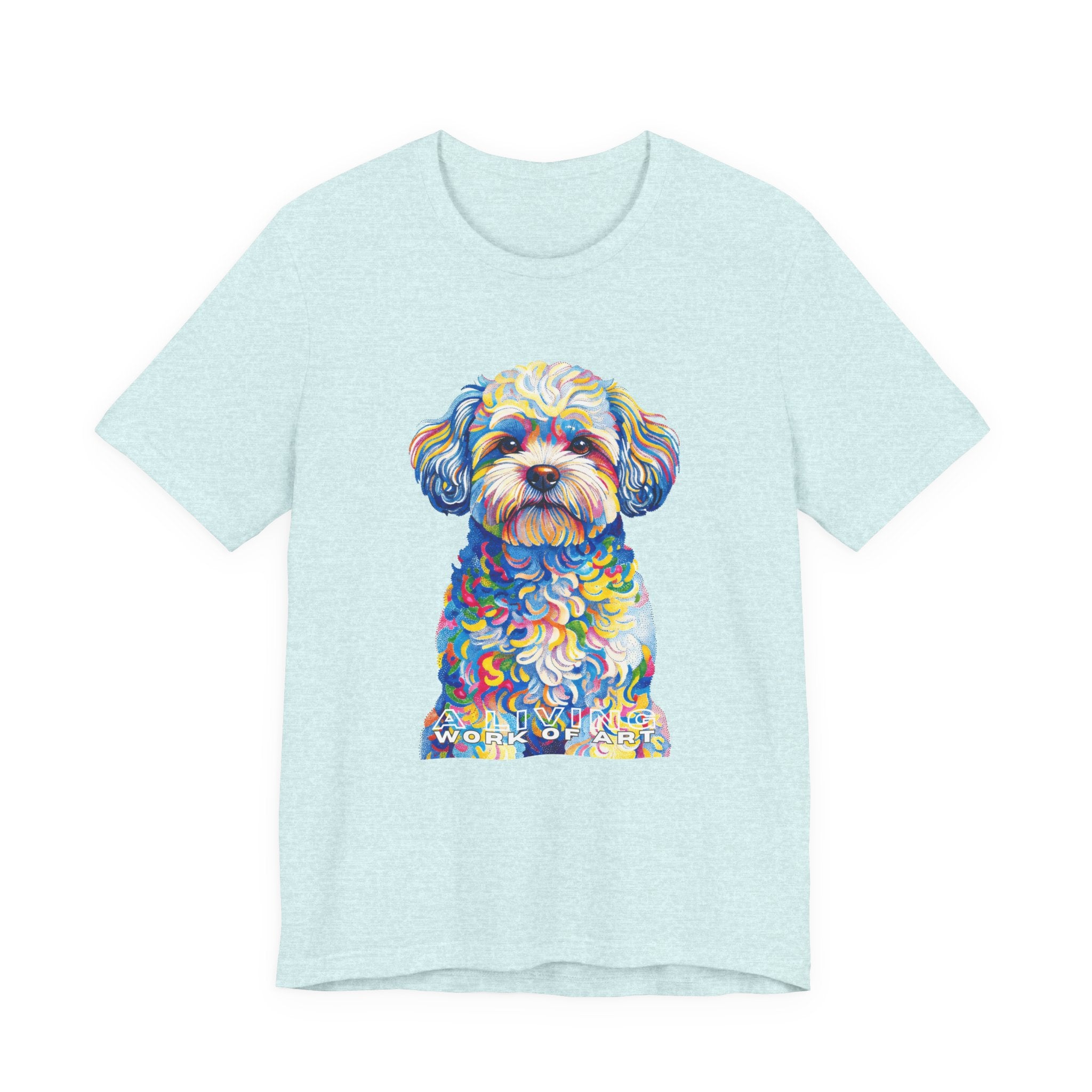 Shih-Poo T Shirt | Living Work of Art Collection | Pointillism Style