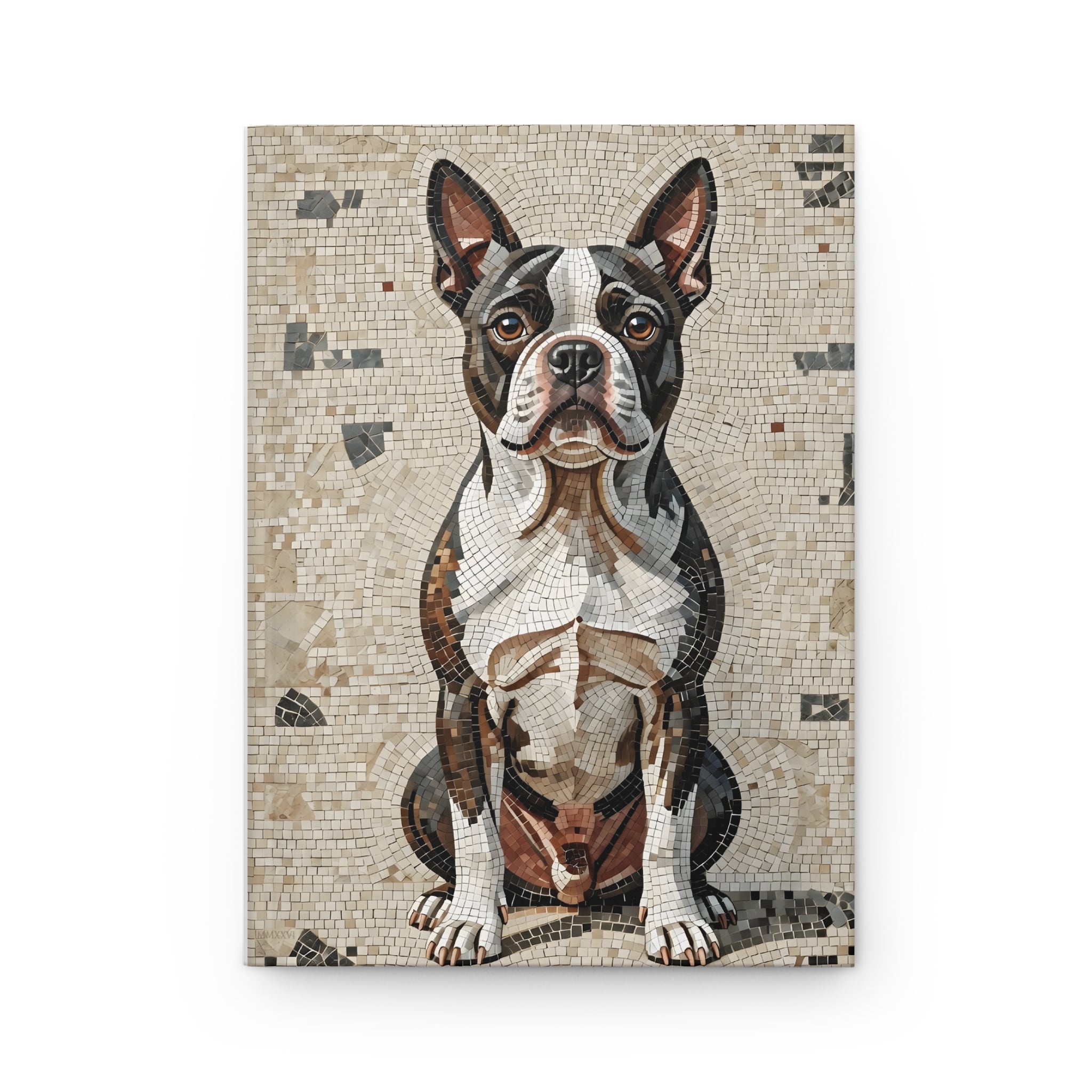 Boston Terrier Notebook | Living Work of Art Collection | Mosaic Style