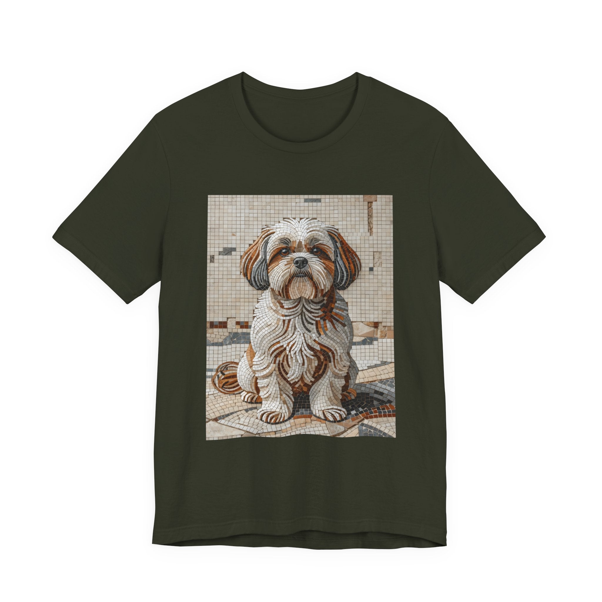 Shih Tzu T Shirt | Living Work of Art Collection | Mosaic Style