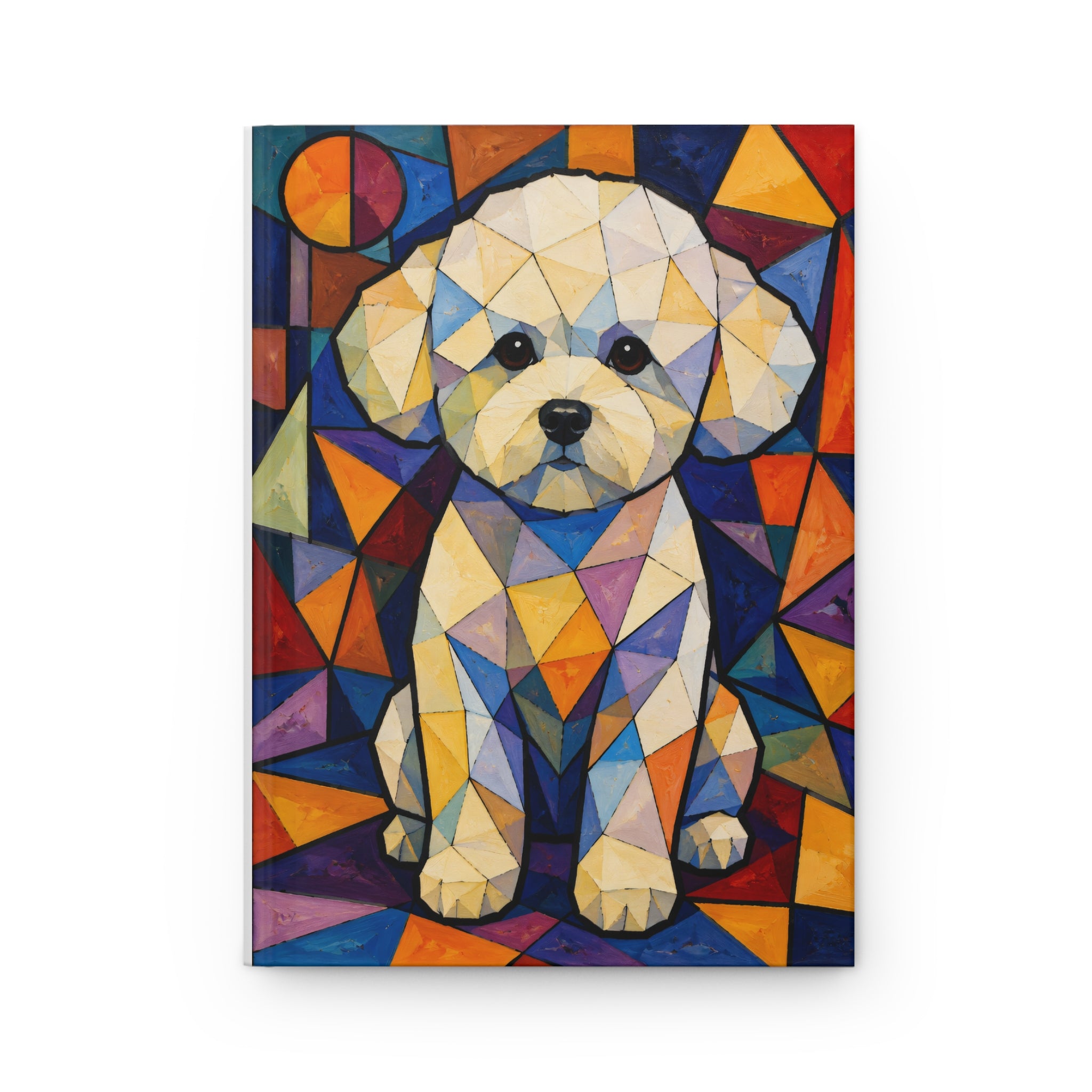 Bichon Frise Notebook | Living Work of Art Collection | Cubist Style