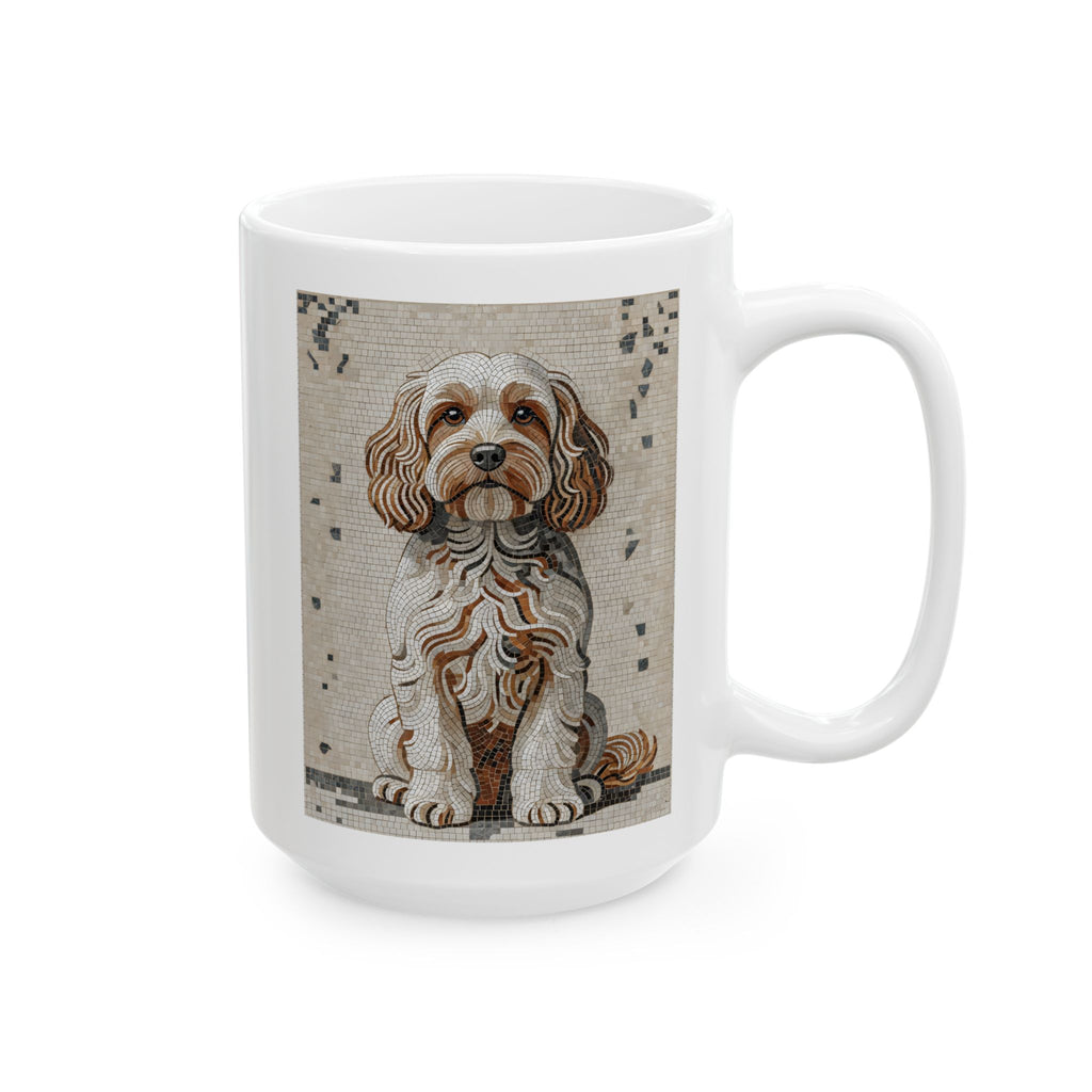 Cavapoo Coffee Mug | Living Work of Art Collection | Mosaic Style
