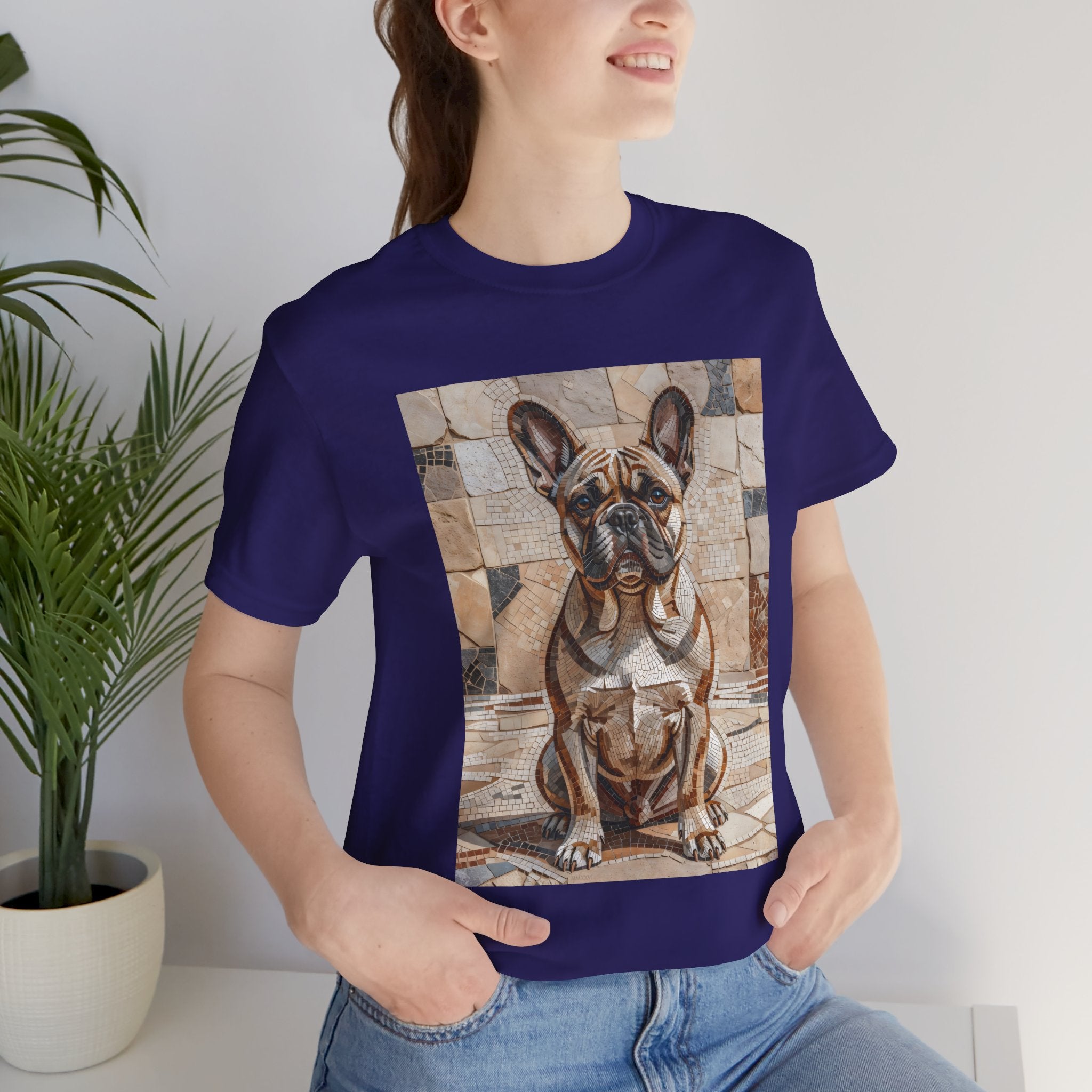 French Bulldog T Shirt | Living Work of Art Collection | Mosaic Style