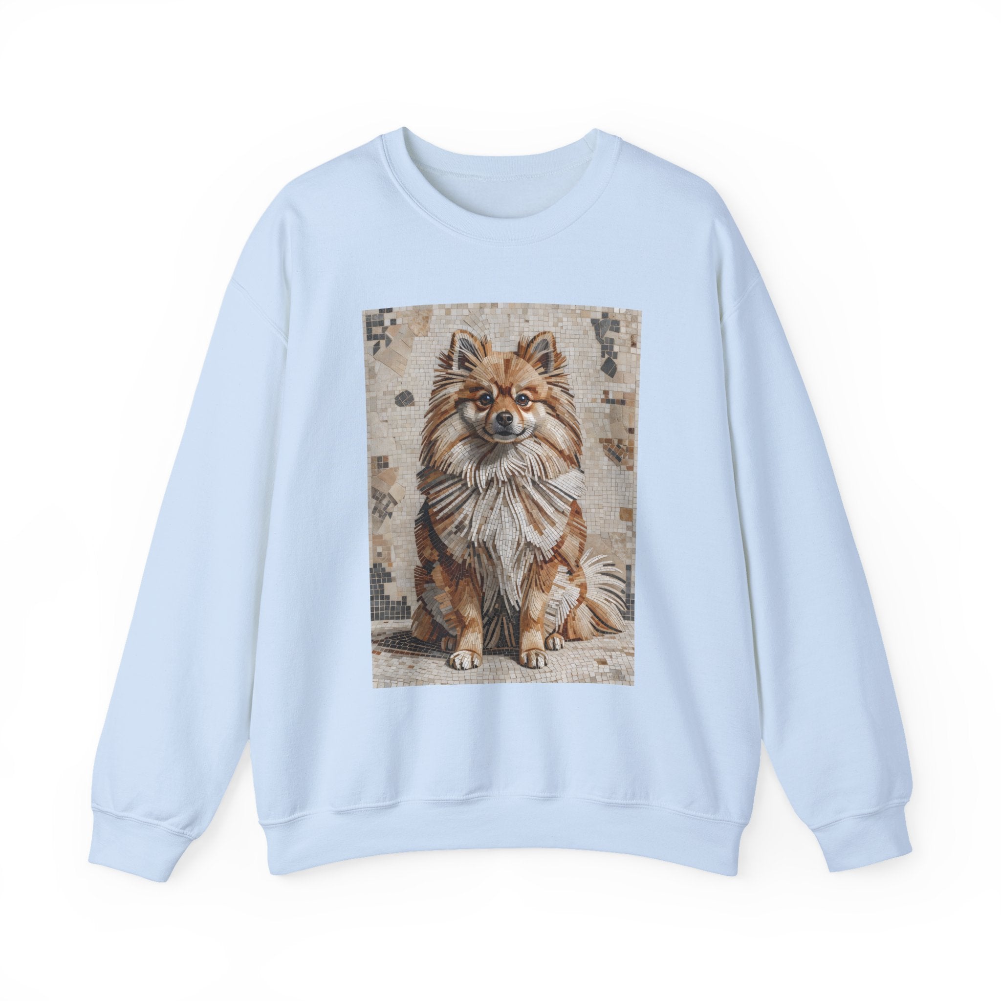 Pomeranian Sweatshirt | Living Work of Art Collection | Mosaic Style