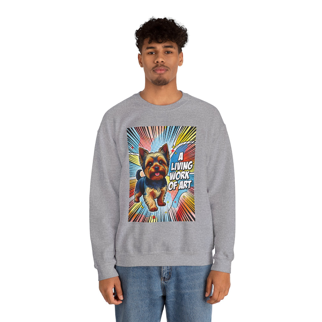 Yorkshire Terrier Sweatshirt | Living Work of Art Collection | Pop Art