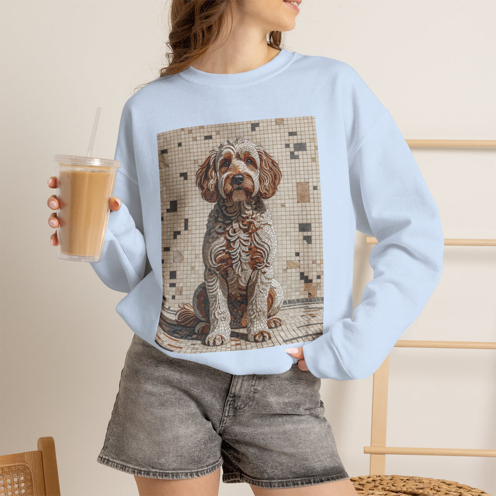 Schnoodle Sweatshirt | Living Work of Art Collection | Mosaic Style
