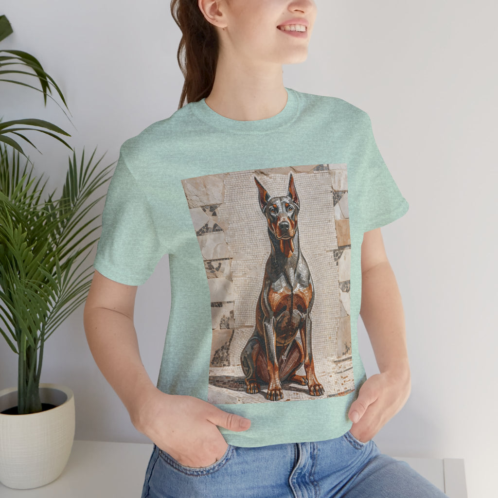 Doberman Pinscher T Shirt | Living Work of Art Collection | Mosaic Style