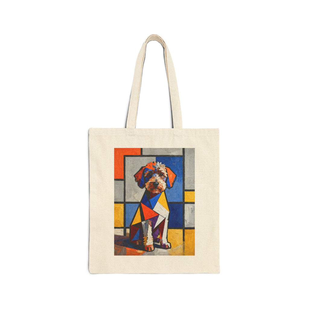 Schnoodle Tote Bag | Living Work of Art Collection | Cubist Style