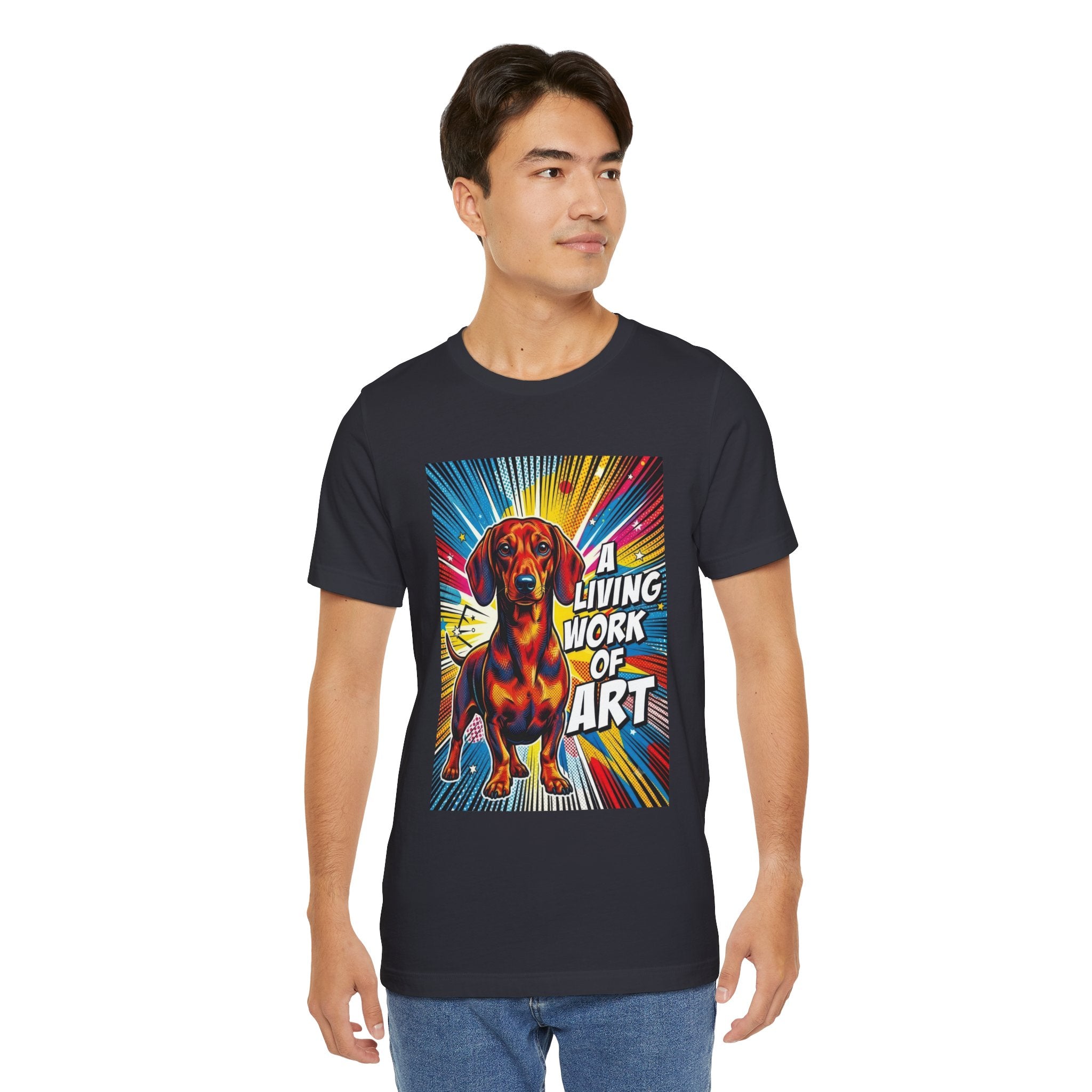 Dachshund T Shirt | Living Work of Art Collection | Pop Art