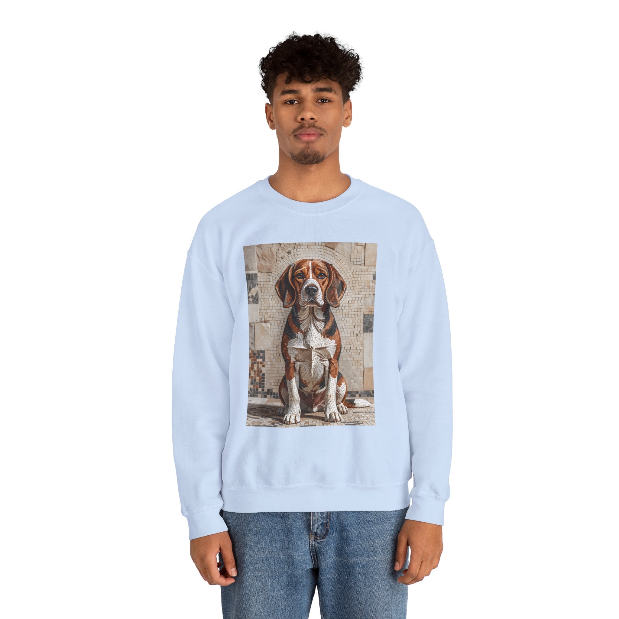Beagle Sweatshirt | Living Work of Art Collection | Mosaic Style