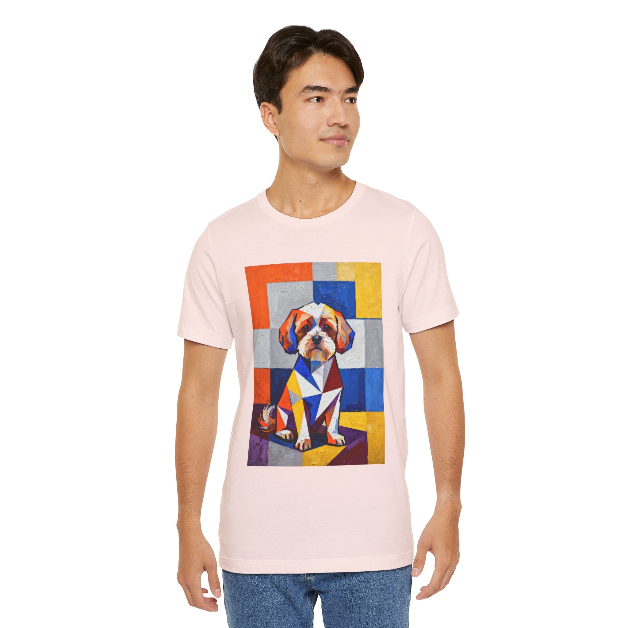 Maltipoo T Shirt | Living Work of Art Collection | Cubist Style