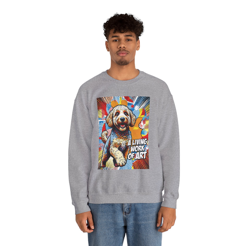 Goldendoodle Sweatshirt | Living Work of Art Collection | Pop Art