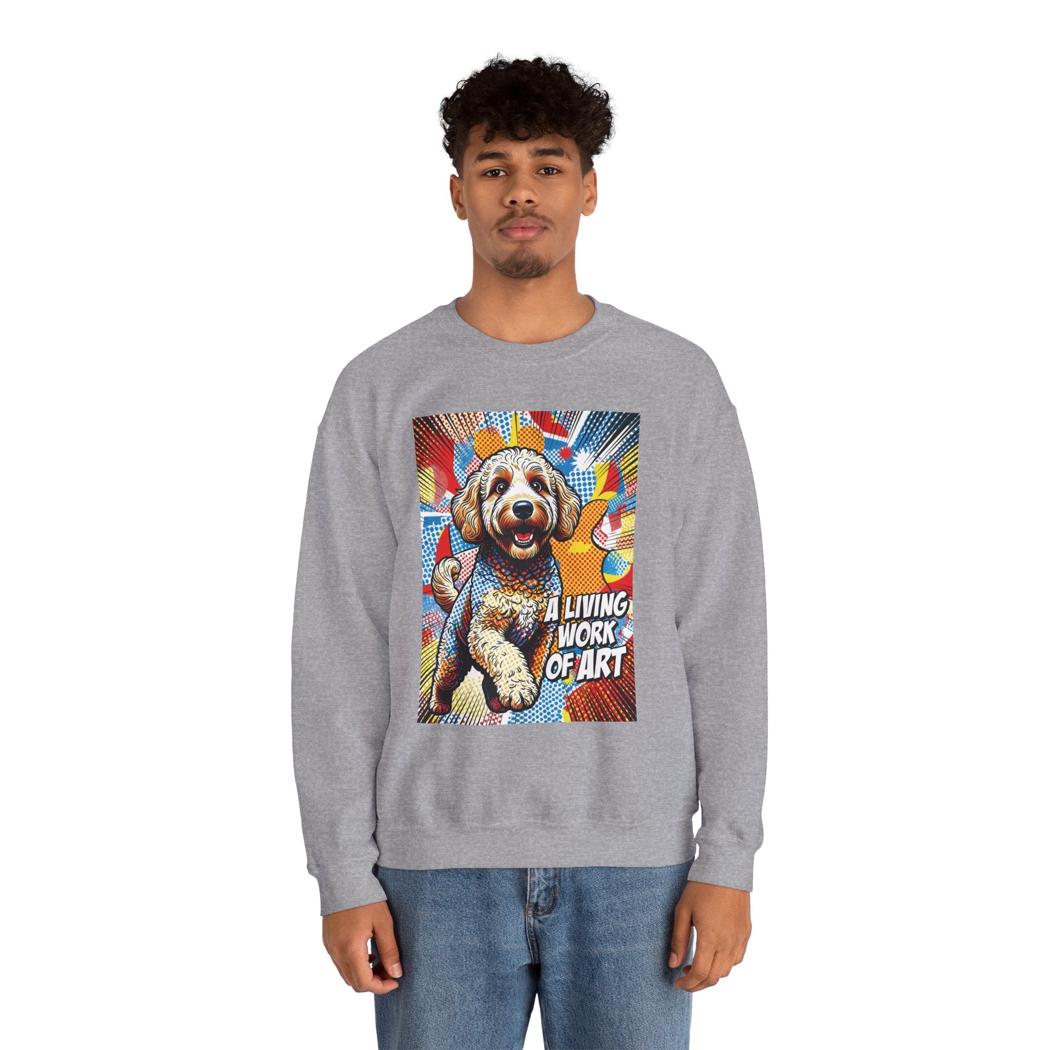 Goldendoodle Sweatshirt | Living Work of Art Collection | Pop Art
