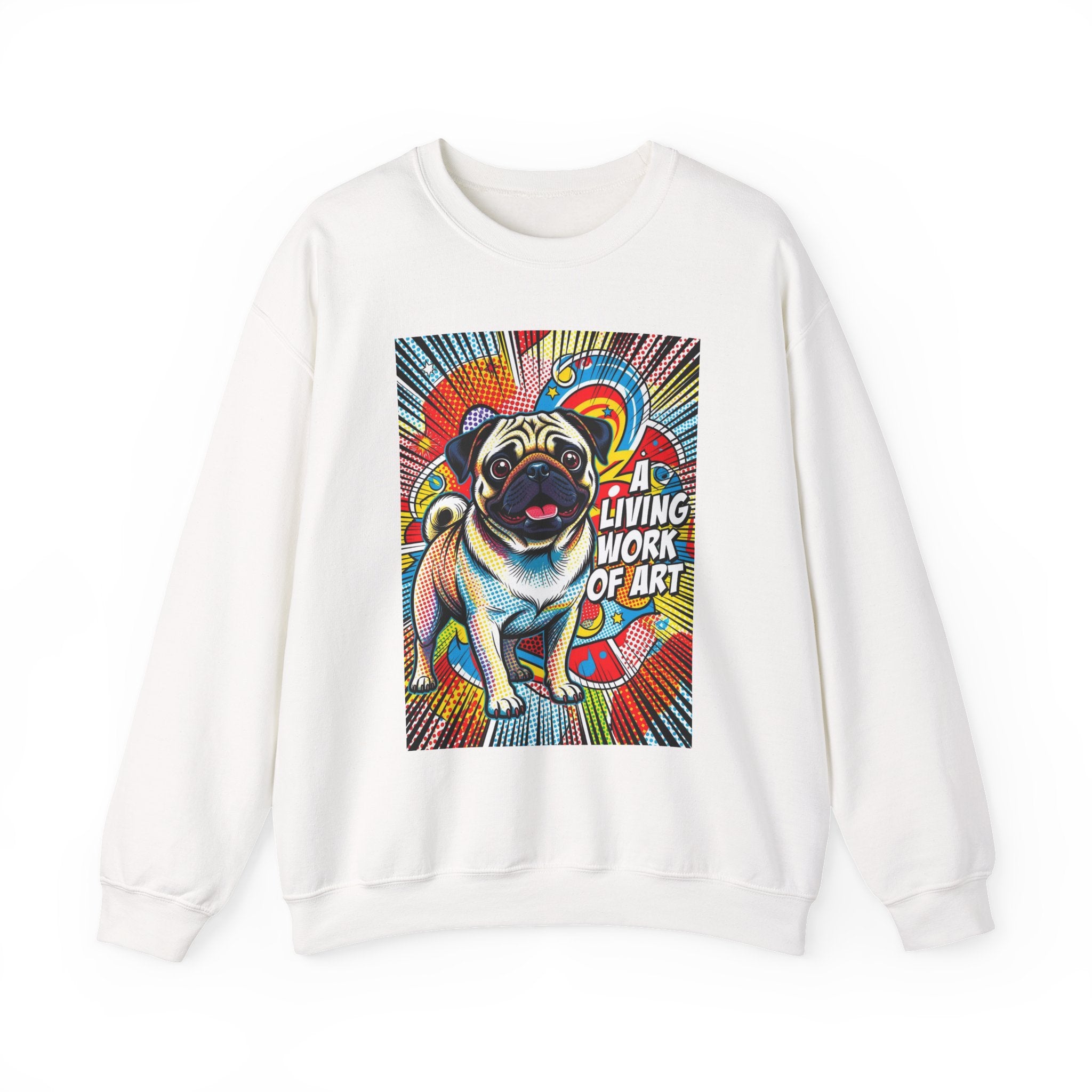 Pug Sweatshirt | Living Work of Art Collection | Pop Art