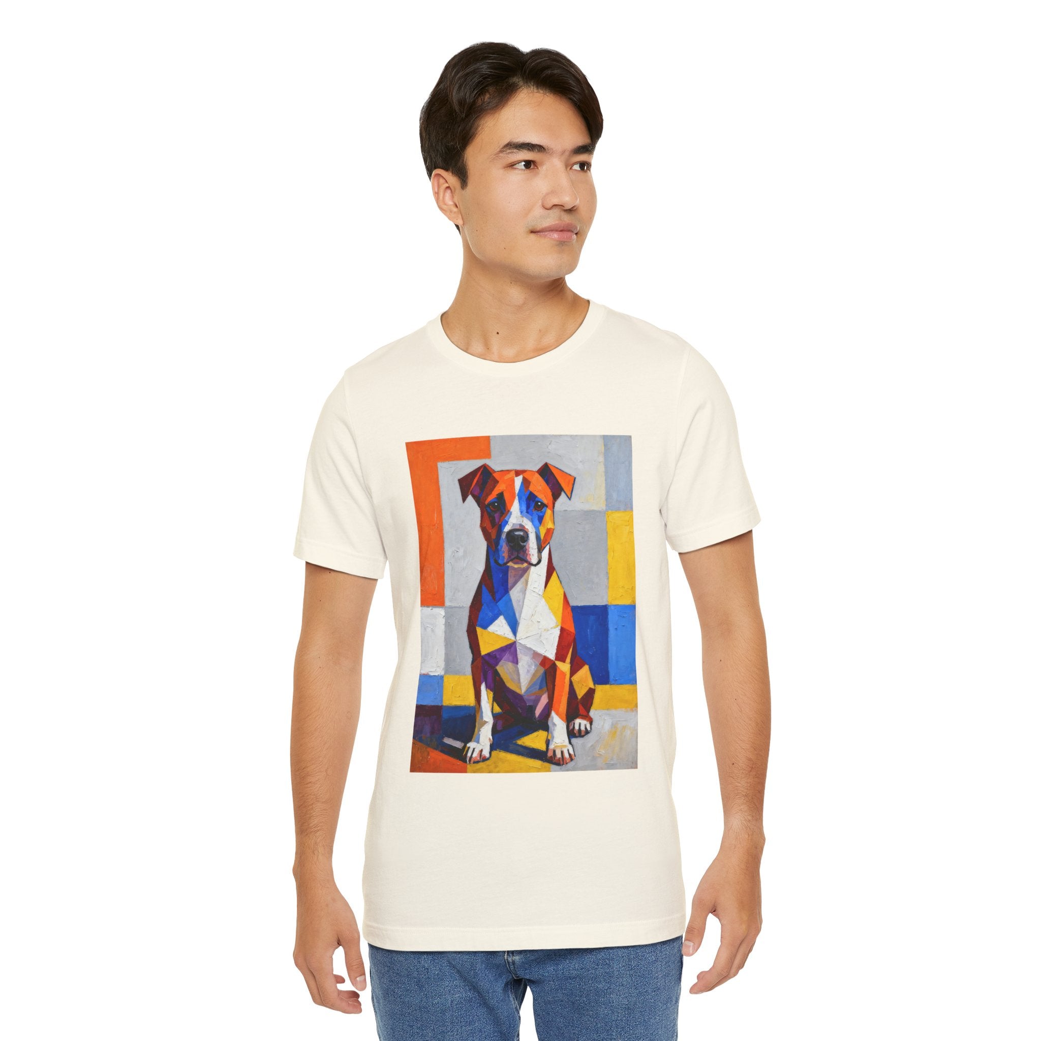 Staffordshire Bull Terrier T Shirt | Living Work of Art Collection | Cubist Style