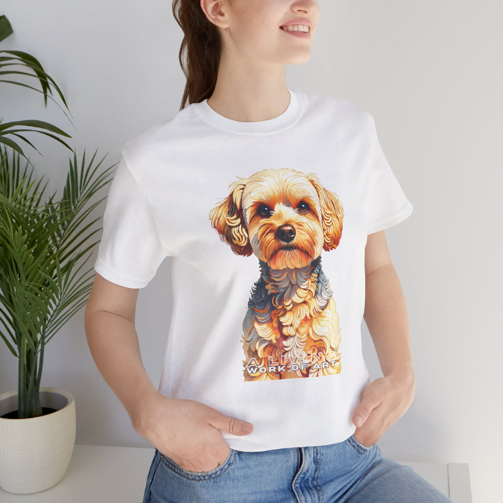 Yorkipoo T Shirt | Living Work of Art Collection | Pointillism Style