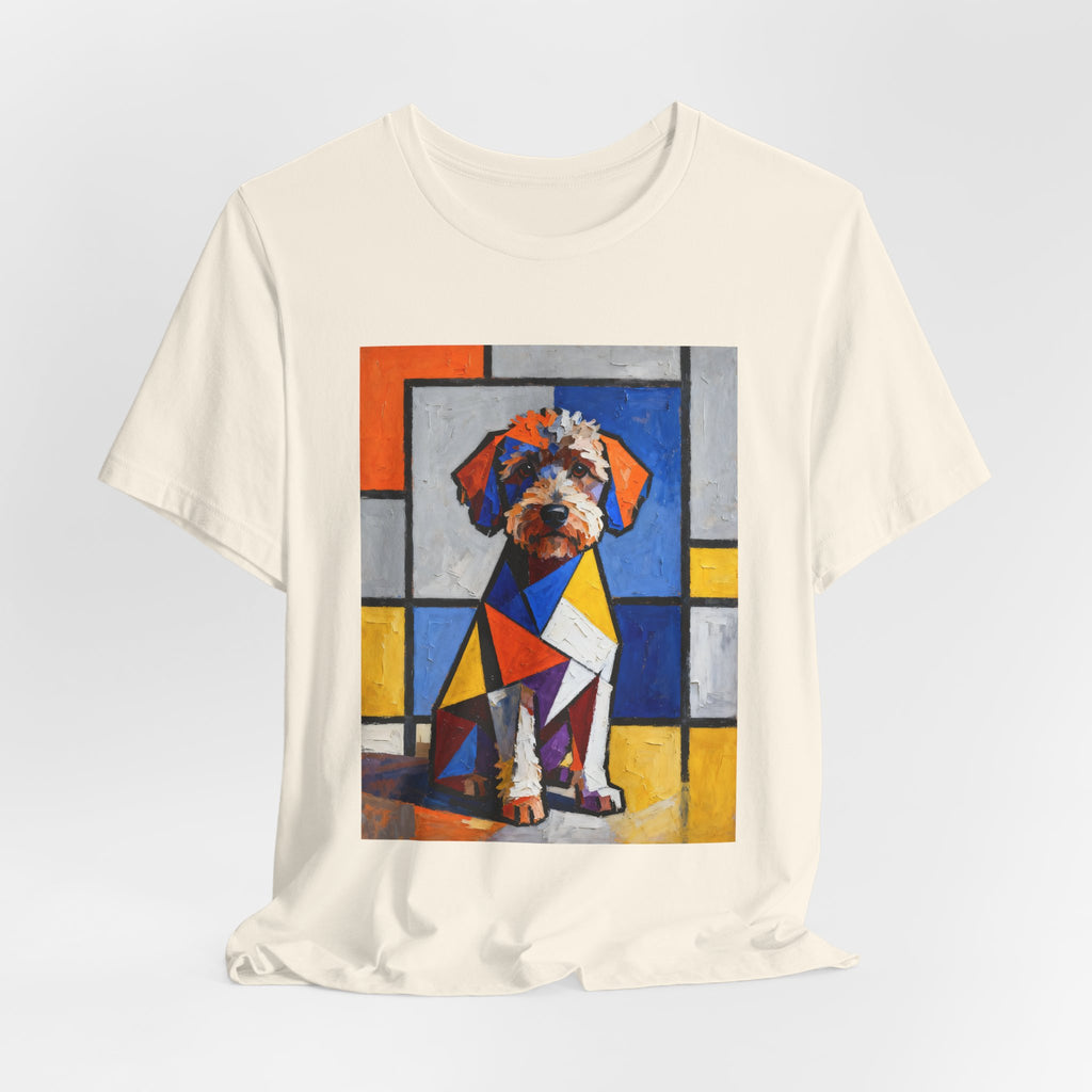 Schnoodle T Shirt | Living Work of Art Collection | Cubist Style