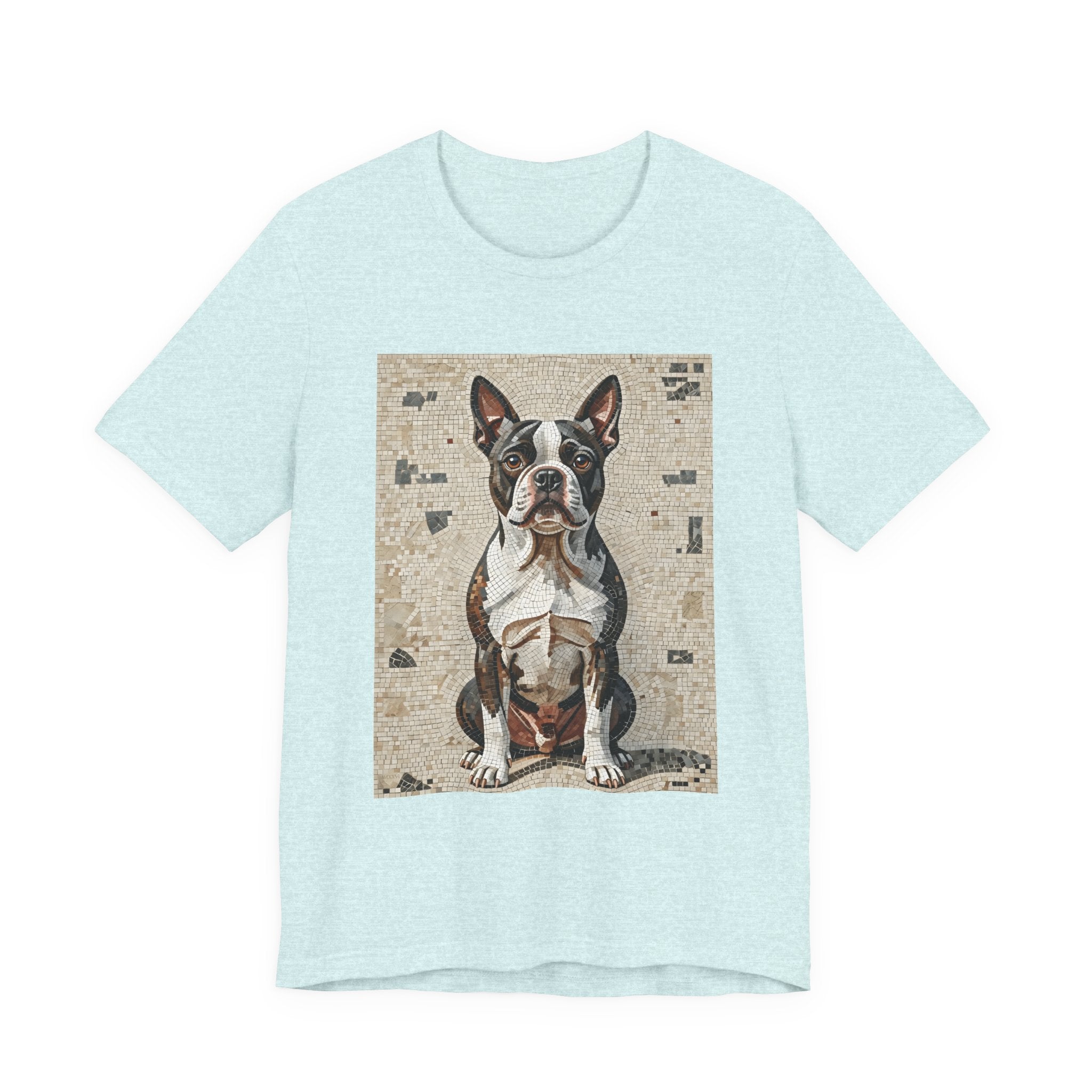 Boston Terrier T Shirt | Living Work of Art Collection | Mosaic Style