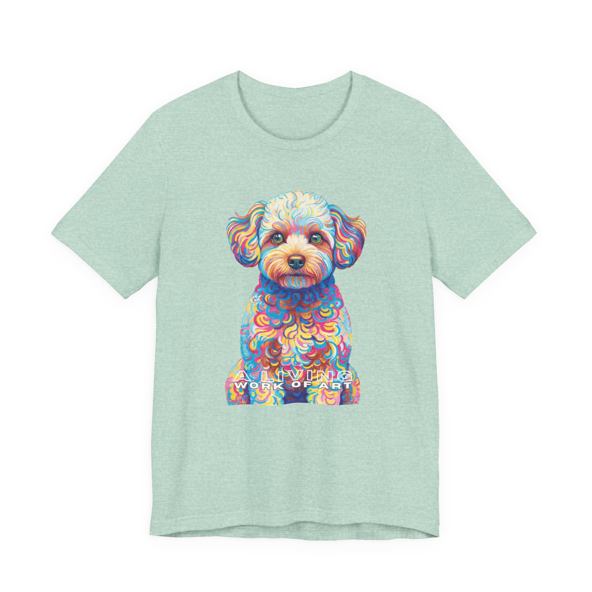 Maltipoo T Shirt | Living Work of Art Collection | Pointillism Style