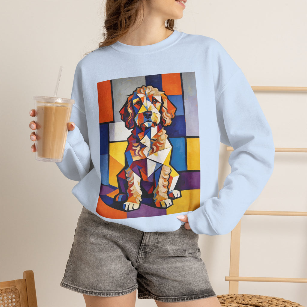 Cockapoo Sweatshirt | Living Work of Art Collection | Cubist Style