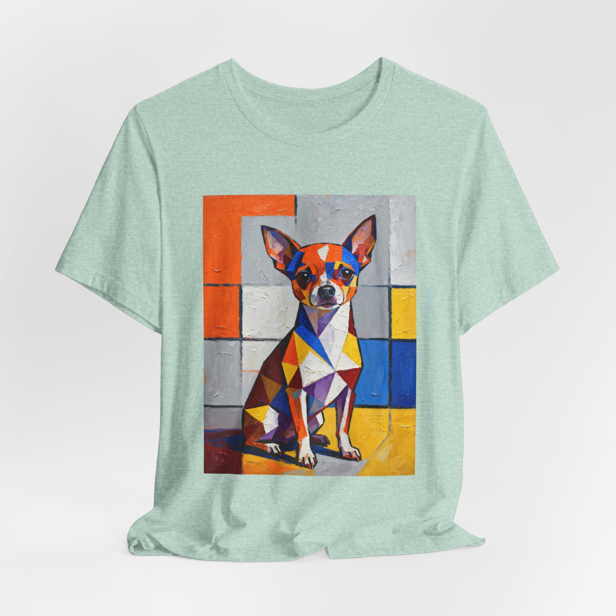 Chihuahua T Shirt | Living Work of Art Collection | Cubist Style