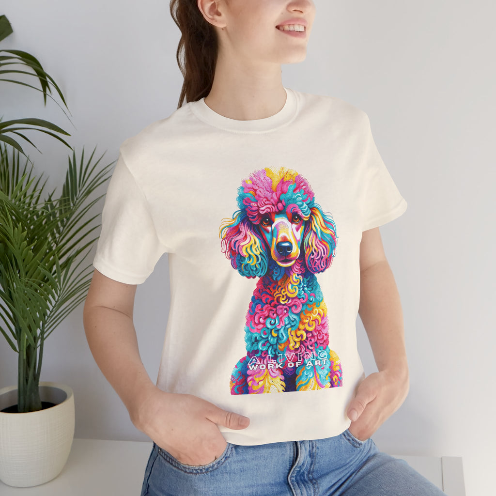 Poodle T Shirt | Living Work of Art Collection | Pointillism Style