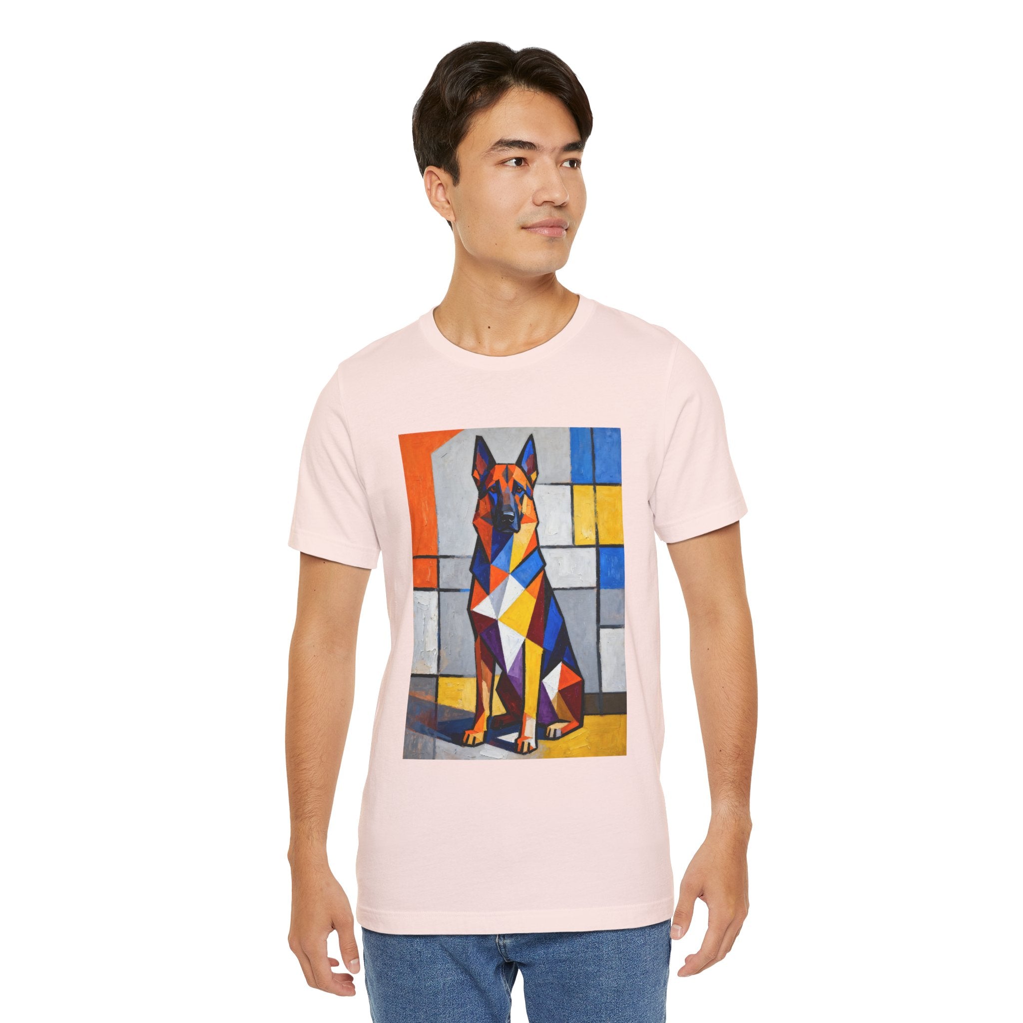 German Shepherd T Shirt | Living Work of Art Collection | Cubist Style