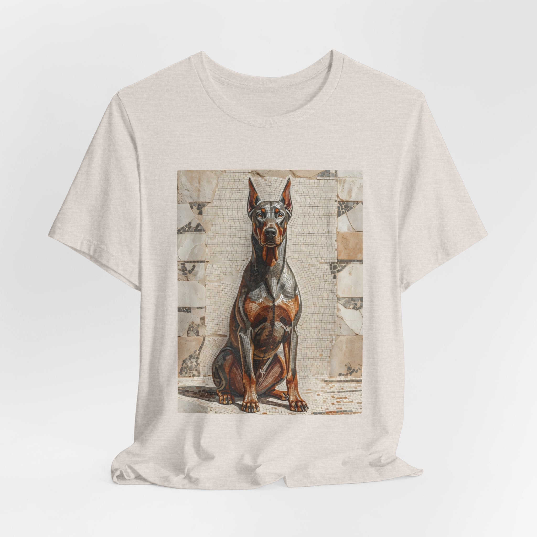 Doberman Pinscher T Shirt | Living Work of Art Collection | Mosaic Style