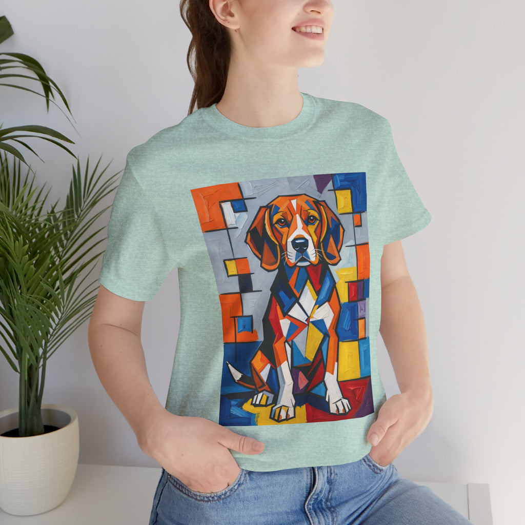 Beagle T Shirt | Living Work of Art Collection | Cubist Style