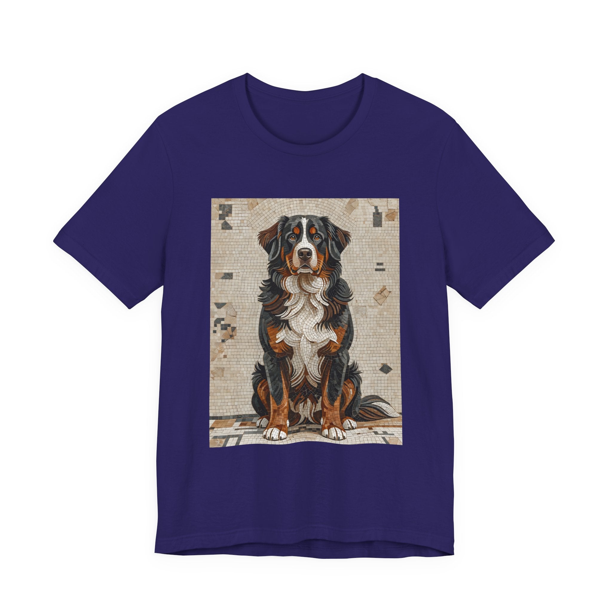 Bernese Mountain Dog T Shirt | Living Work of Art Collection | Mosaic Style