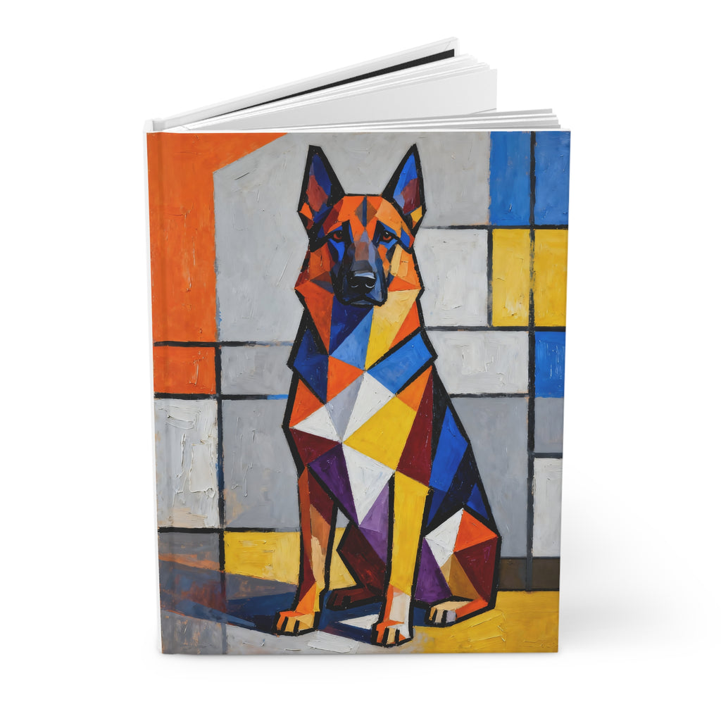 German Shepherd Notebook | Living Work of Art Collection | Cubist Style